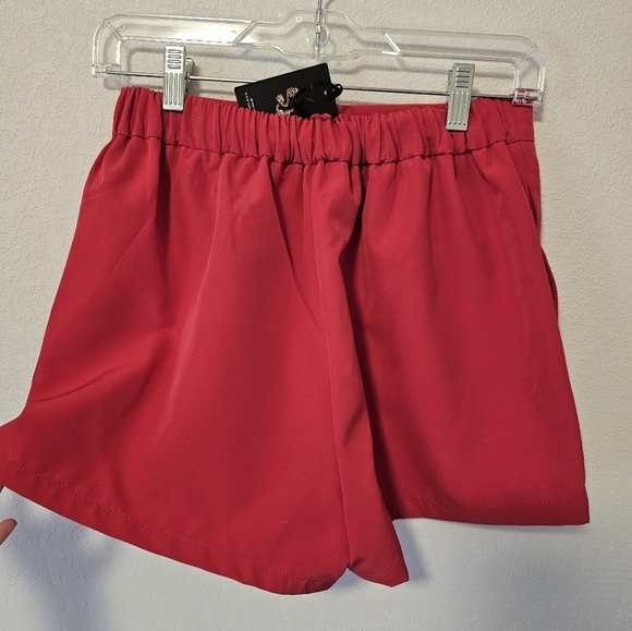 Sincerely Jules Hot Pink Dress Shorts Women's Size Medium NWT - Picture 5 of 9